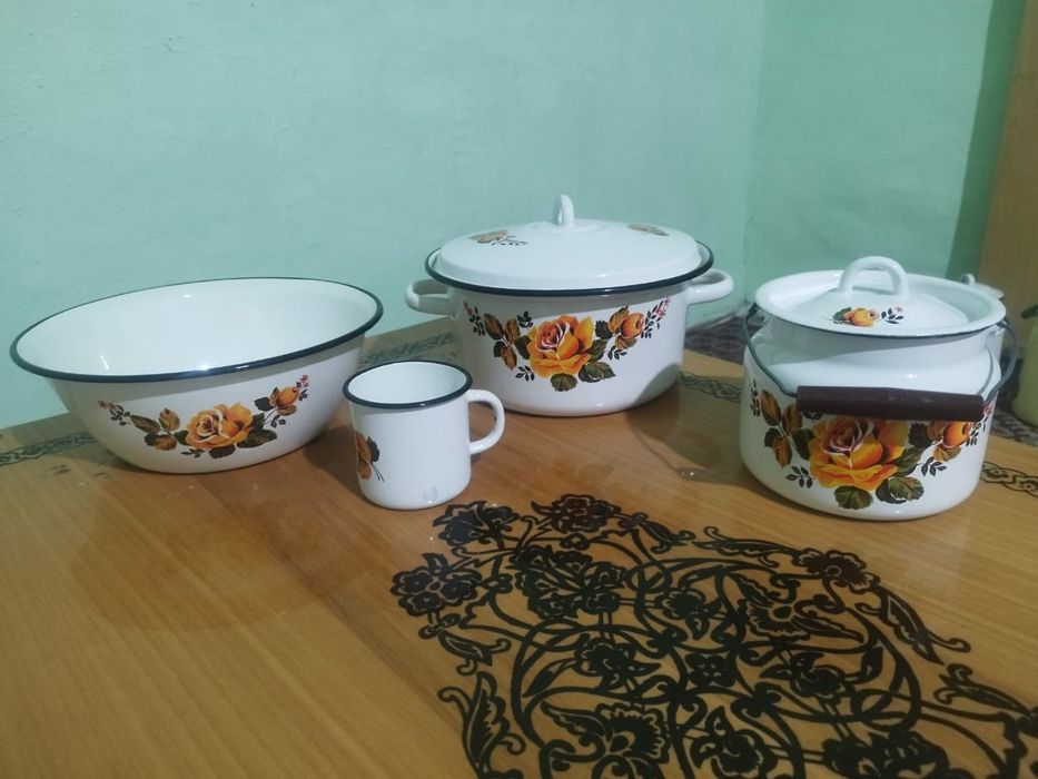 Советские эмалированные посуды