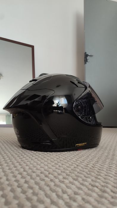 Casca moto Shoei X-Spirit 2 cu 3 viziere, negru lucios, mărime XL