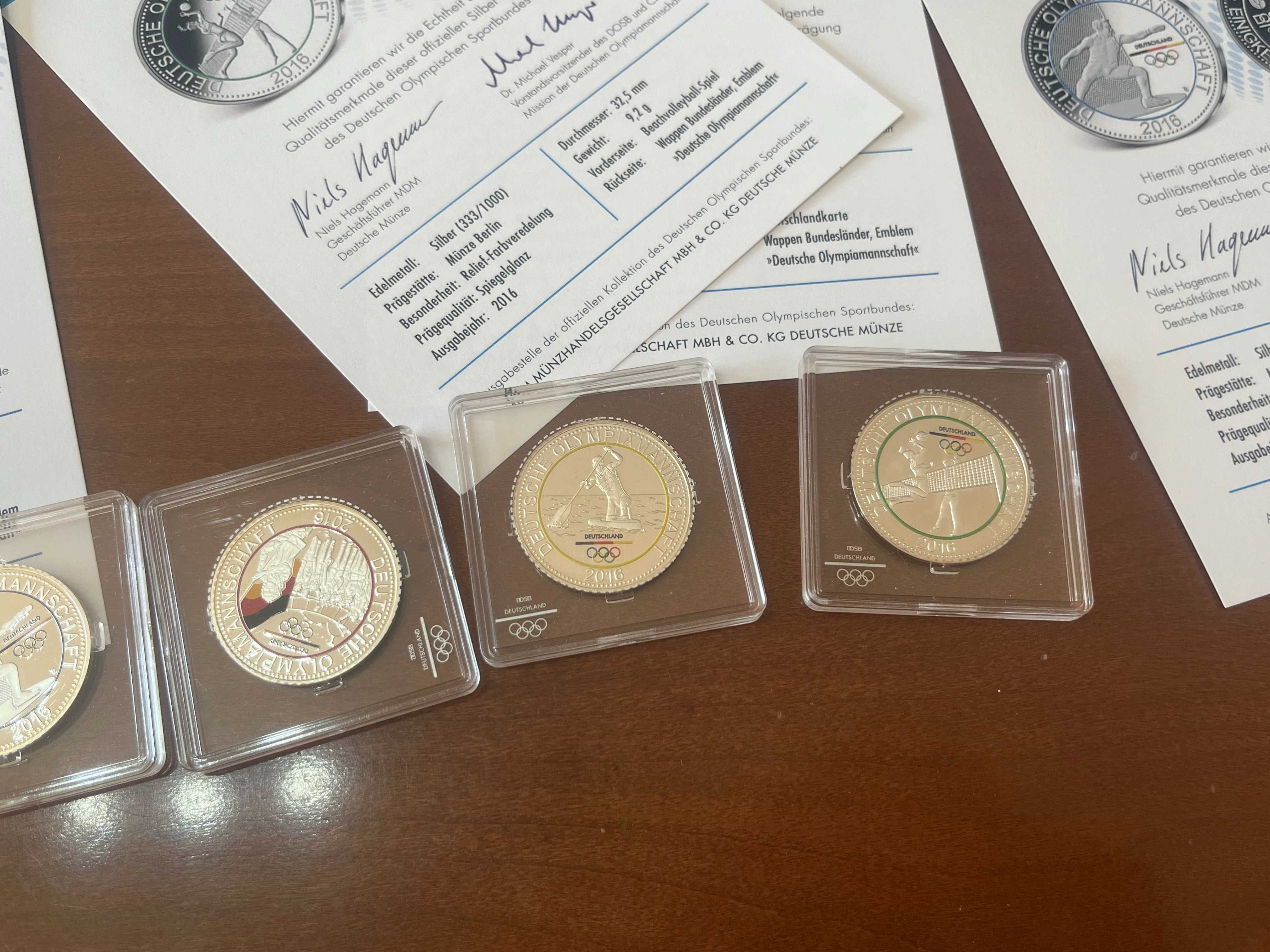 Colectie monede medalii / placate / argint / certificate