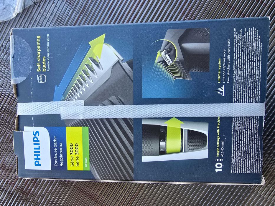 Aparat de tuns barba Philips BT3206/14, Lame din inox 0.5-10mm