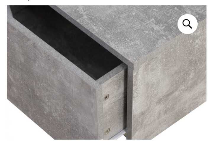 Нощно висящо шкафче -индустриално -50 см ширина в цвят бял ,светъл дъб