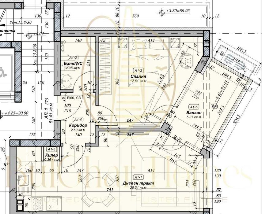Двустаен апартамент в нова луксозна сграда