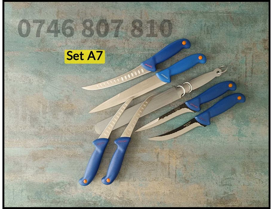 Set Complet Cuțite Măcelărie Inox Germany 7 Piese  *Transport Gratuit*