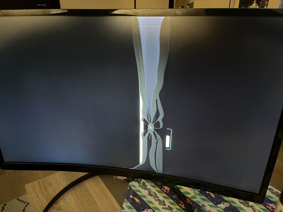 Monitor curbat philips defect 80 diagonala