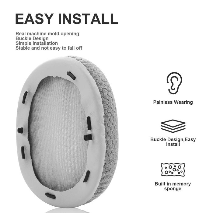 Set 2 bureti pentru casti Razer Opus X - Plasa, Spuma cu memorie