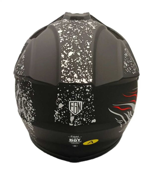 Каска Крос Мотор/Скутер/Бъги/Вело/АТВ с Визьор Два цвята