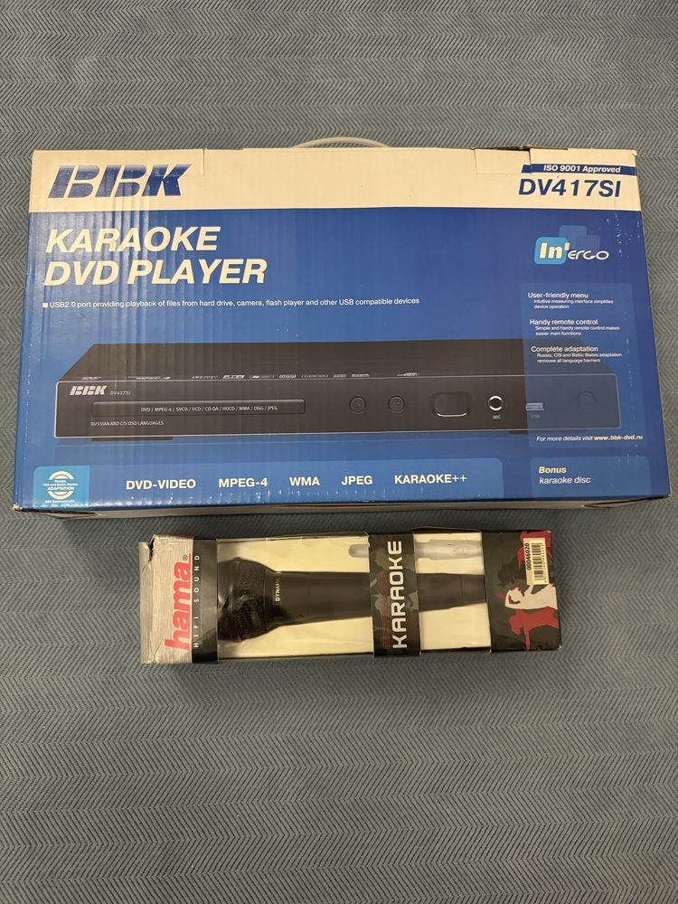 Продам новый karaoke dvd player BBK