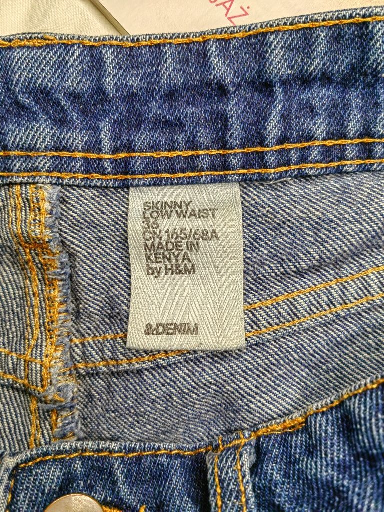 Дамски къси летни дънкови панталонки с ниска талия, H&M, 36 размер