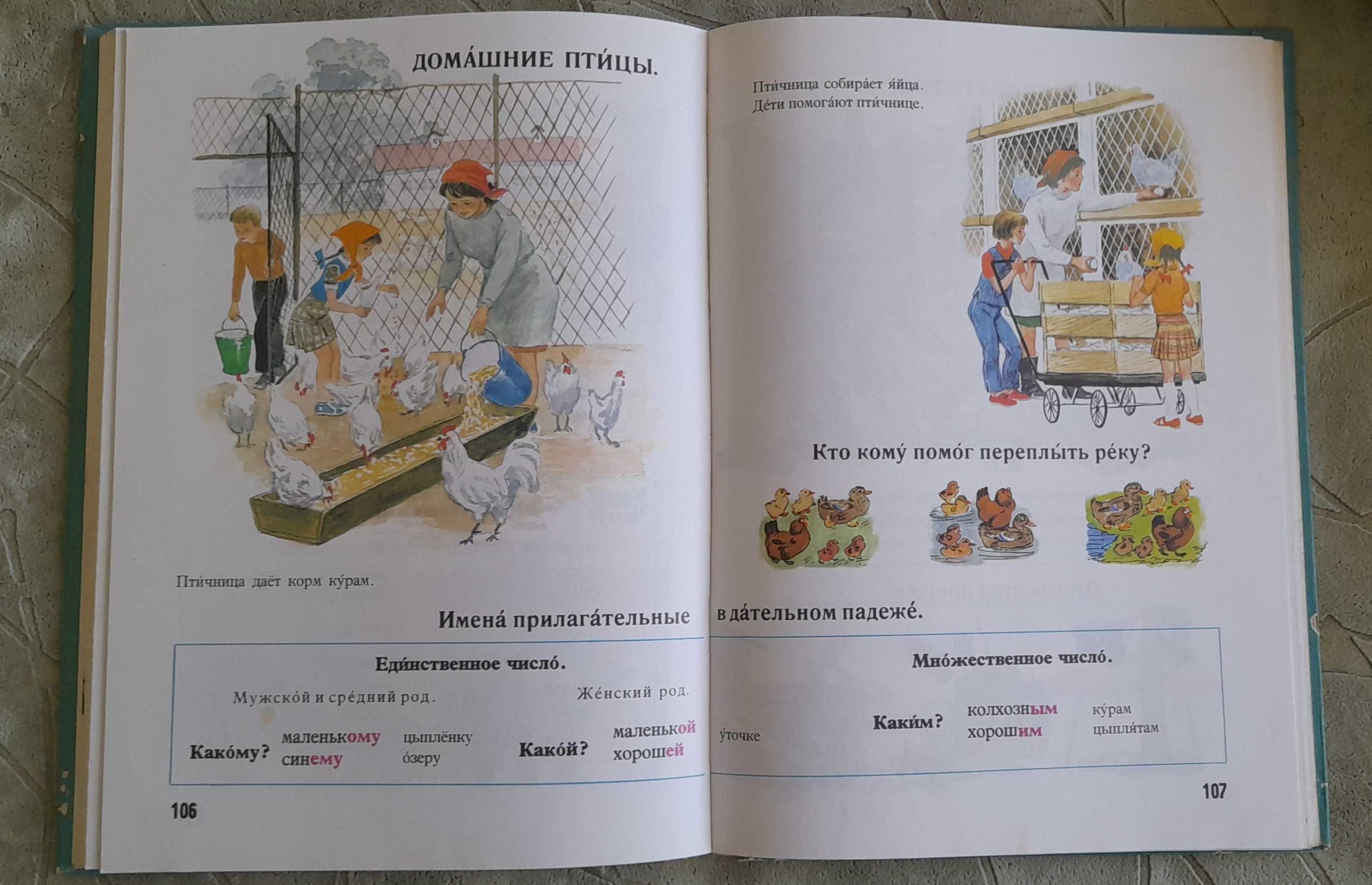 Русский язык в картинках от 1974 год