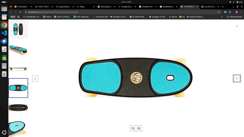 Skateboard Decathlon Play 100 Copii