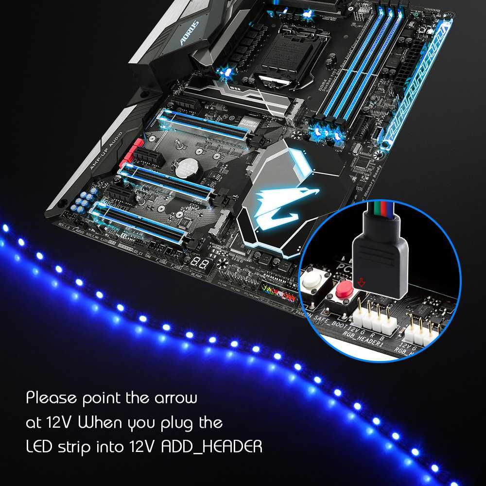 Banda LED PC,Aura Sync,ASRock Rgb,MSI Mystic Light,Rgb FUSION GIGABYTE