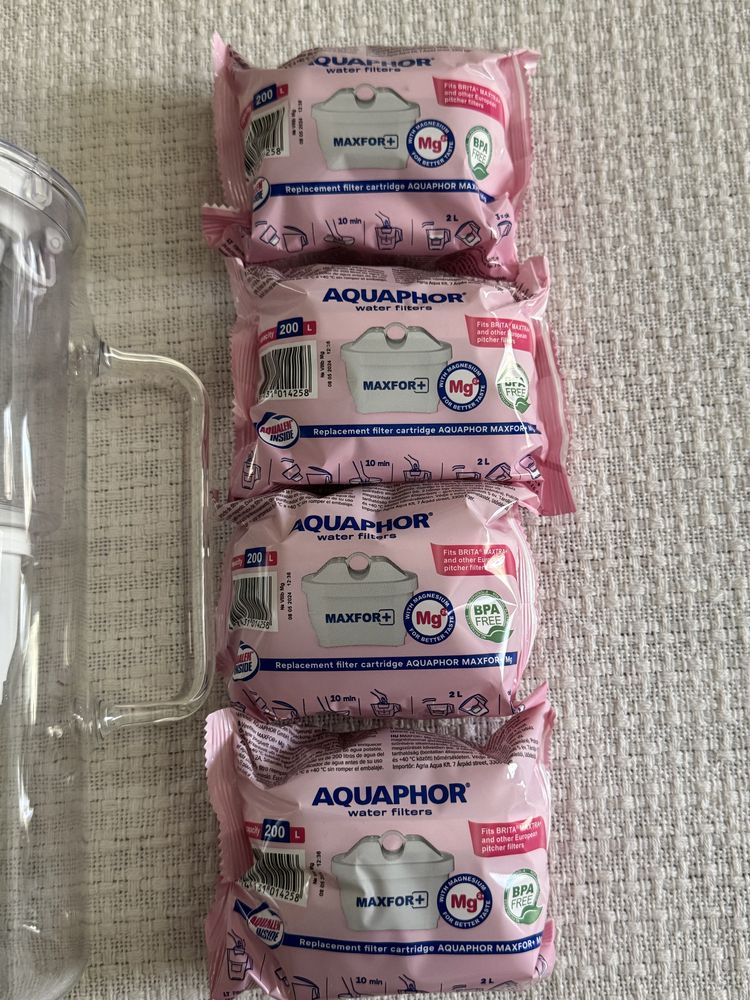 Aquaphor стъклена филтрираща кана 2.5