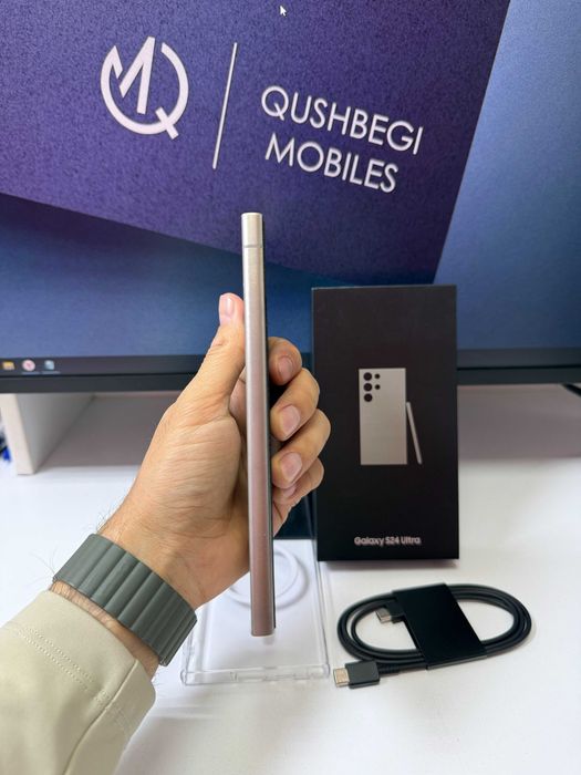 Yangidek! Samsung S24 Ultra Natural Titan 12/256GB Karobka usb bor!