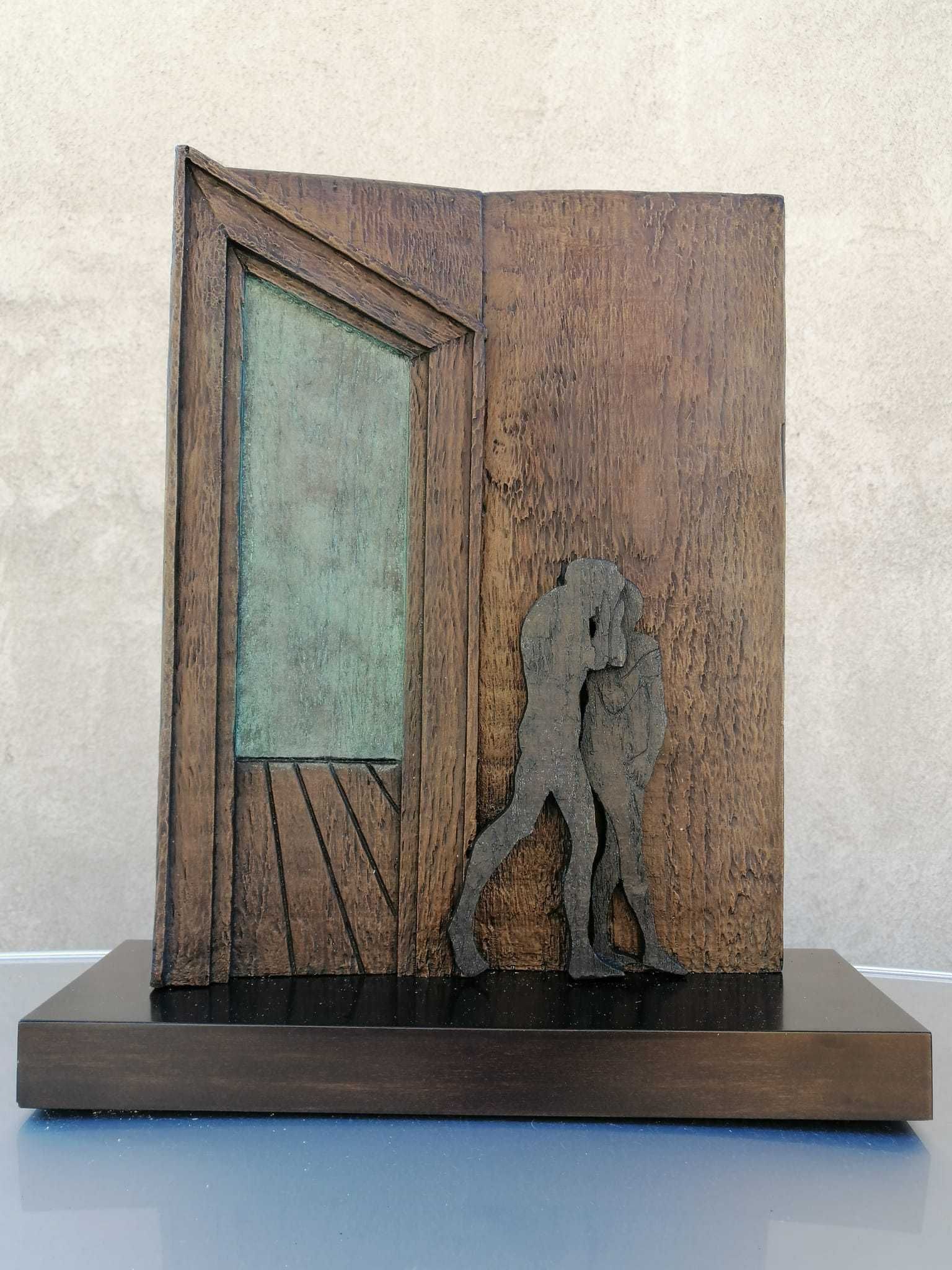 Mario Ceroli - La Cacciata (Expulzarea), sculptura anii '70