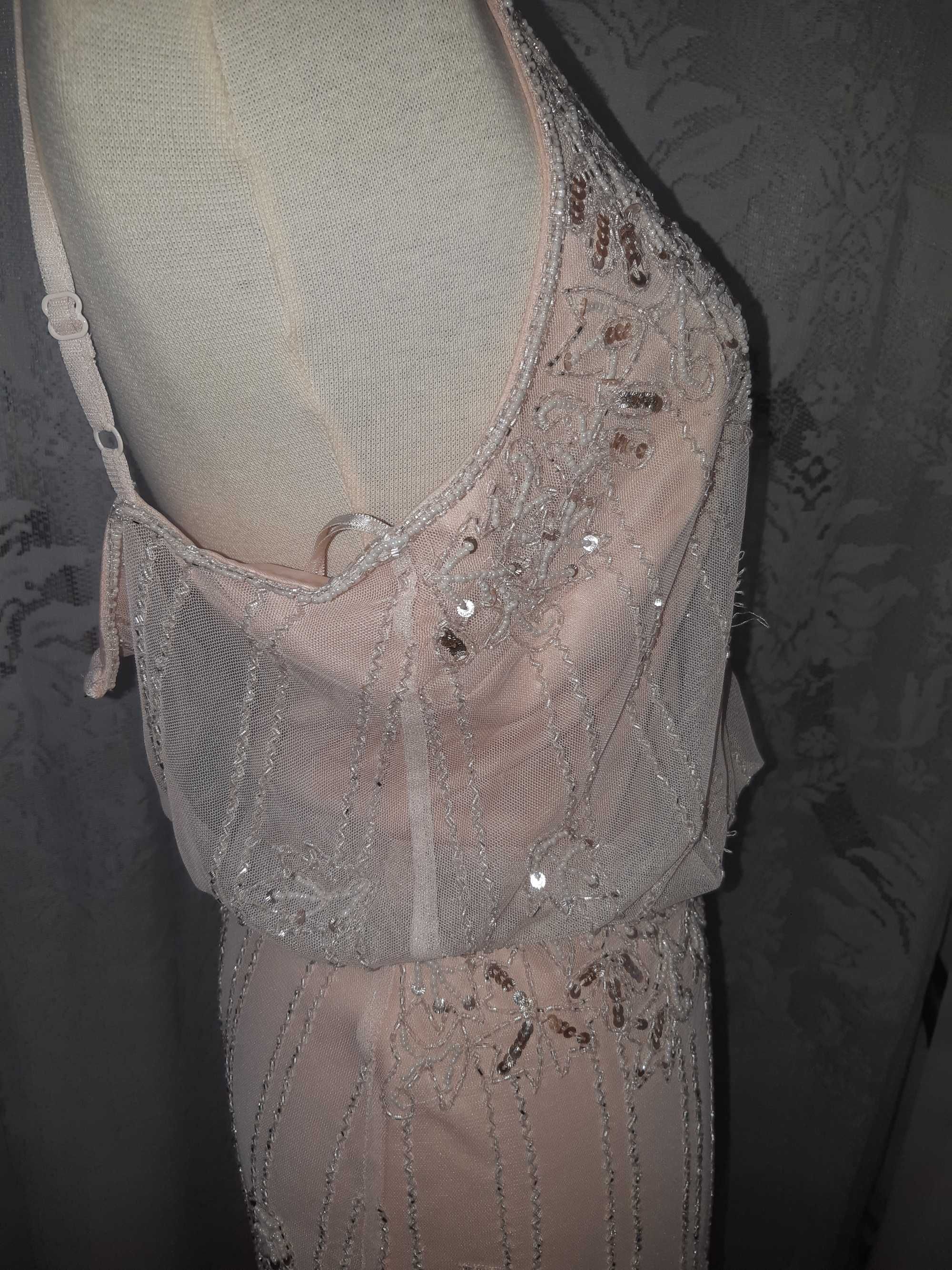 rochie ocazie lunga cu paiete