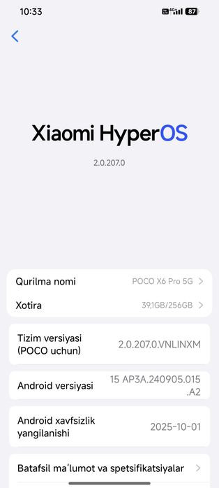 Poco X6 Pro 5G ideal kor dok 120 FPS