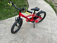 Bicicleta 16", ALUMINIU - 7,3 kg, pentru copii cu inaltime 105-120 cm