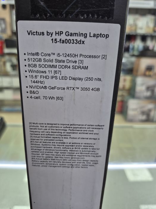 HP victus Gaming Laptop 15.6"