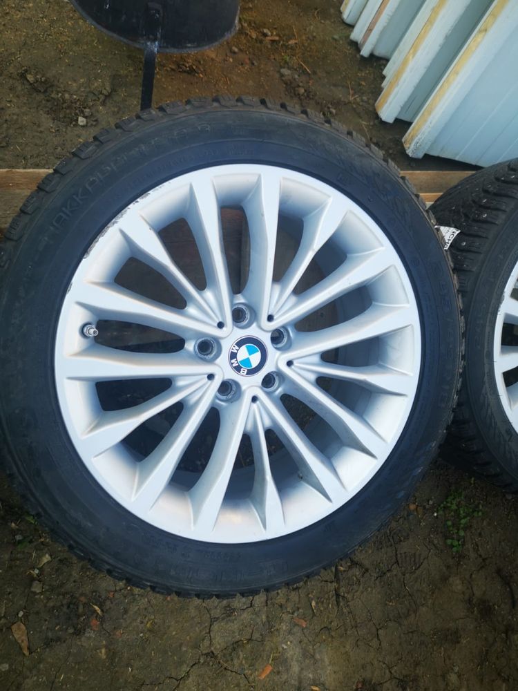 Set Jante Aliaj Aluminiu Roti BMW + Anvelope M+S Nokkian  245/45 R18