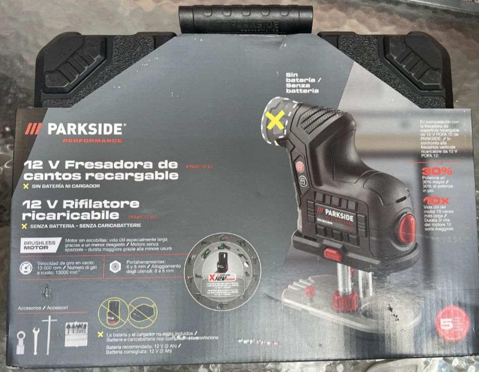 Freza parkside performance 12v canturi