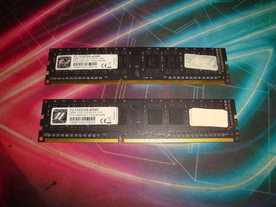 Memorie ram DDR3 G.skill Value 8GB dual ch kit 1333 Mhz Cl9
