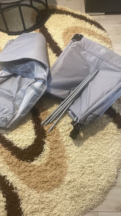 Pătuț de transport pliabil cu saltea