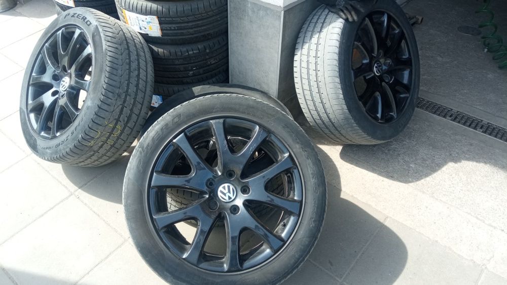джанти 19" 5x130 оригинални за vw touareg с летни гуми  PIRELLI 275/50