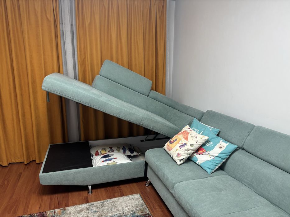 Canapea extensibila living+ topper inclus