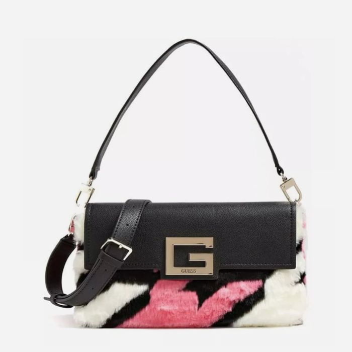 Оригинална дамска чанта Guess Reagan HWHG799019 HOUNDSTOOTH