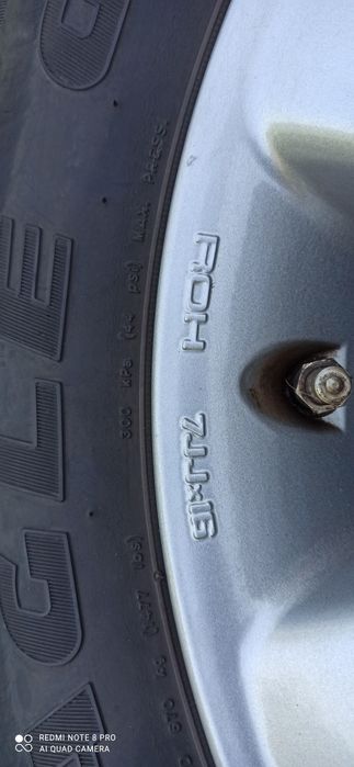 Джипови джанти с гуми 16 цола 225/55/16 5x114,3 Honda CRV, Toyota, Maz