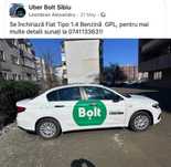 Se închirează mașină Bolt