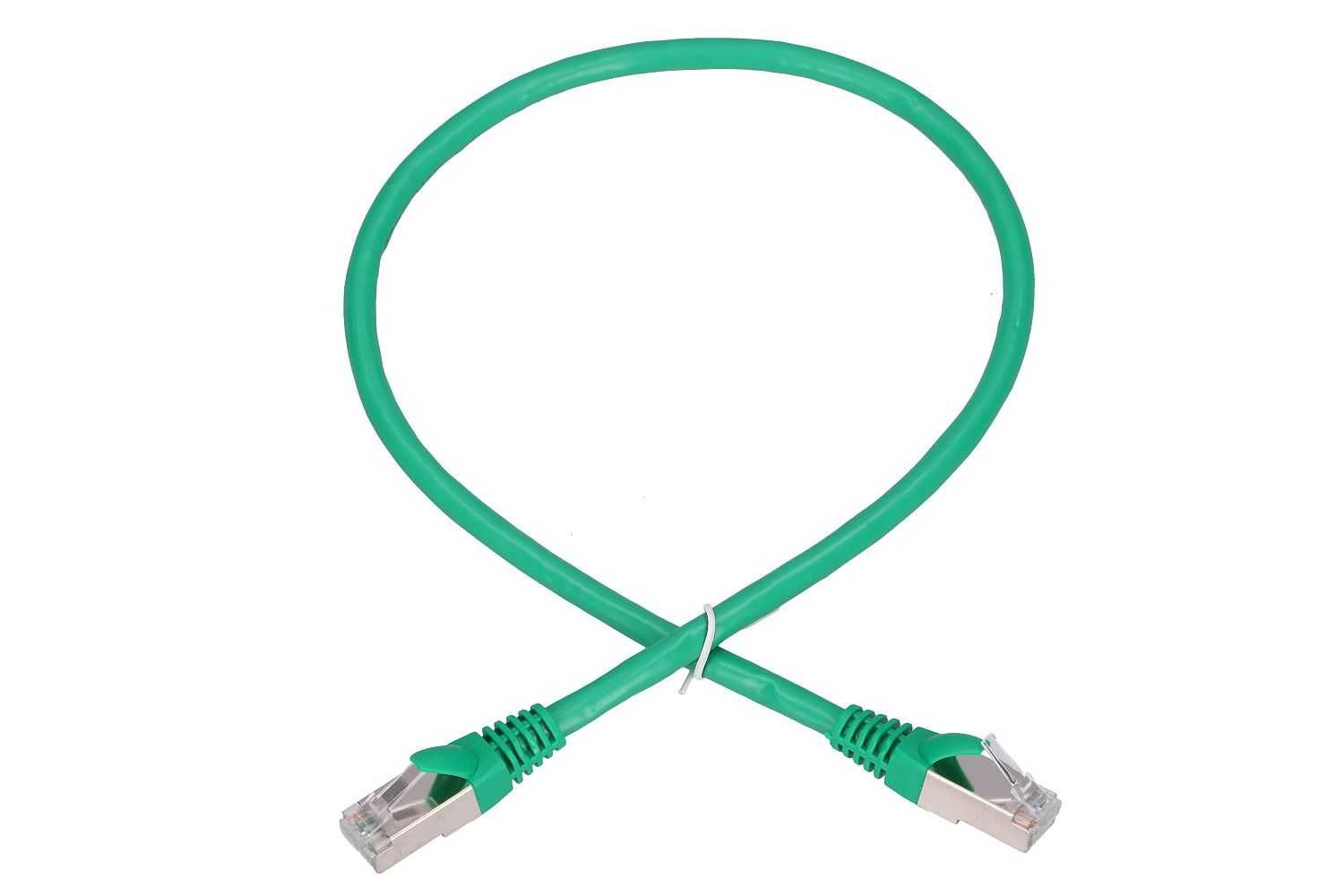 Patchcord cupru CAT6 FTP Gigabit 0.5M, 1M, 2M, 3M, 5M, 10M (verde)