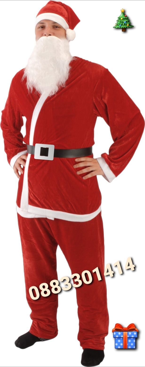Коледен костюм Дядо Коледа 5 части