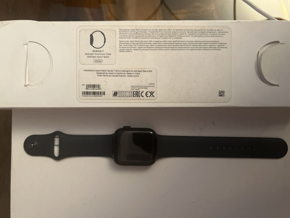 Смарт-часы Apple Watch Series 7, 45mm, Black