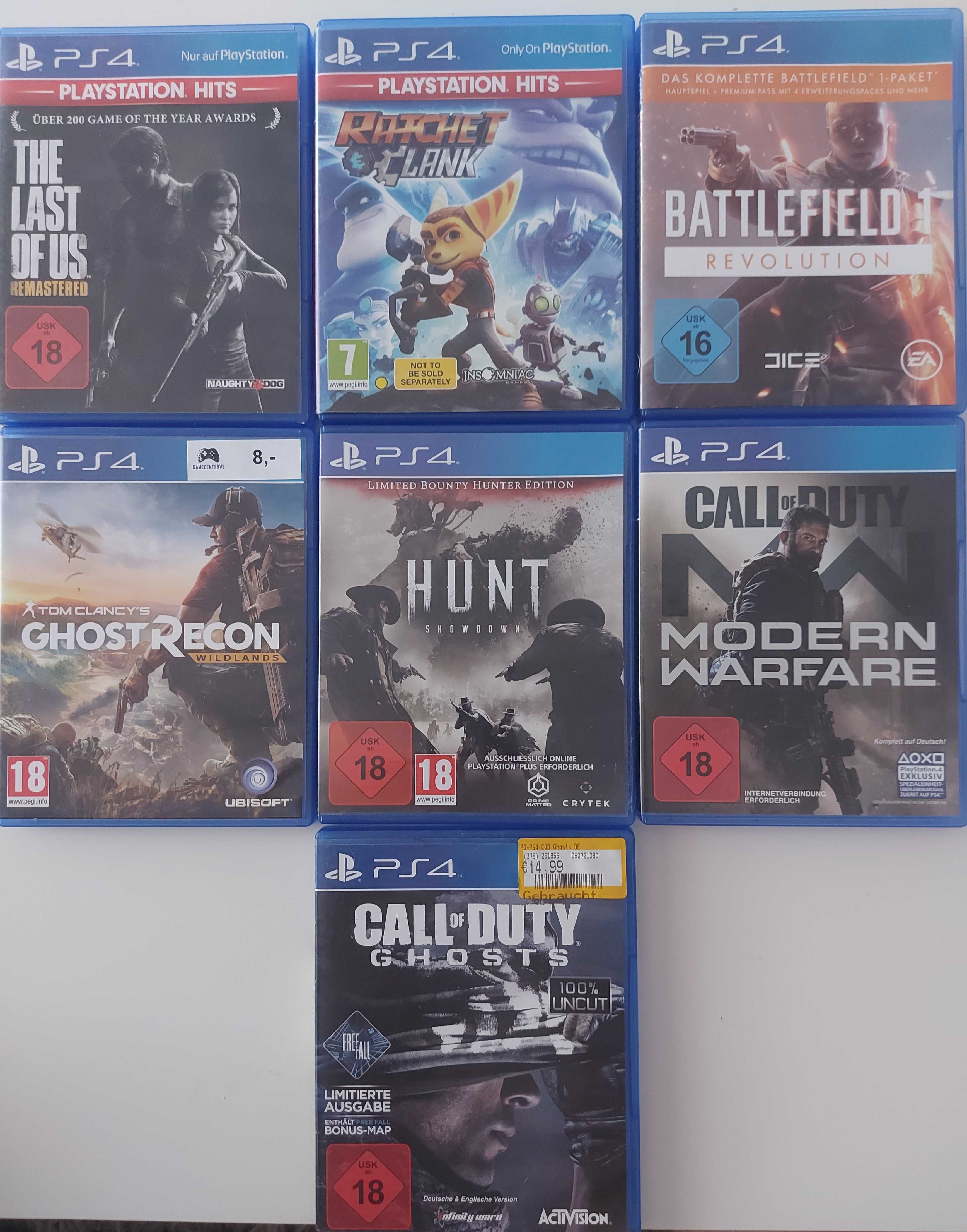 Продавам игри използвани за PS4