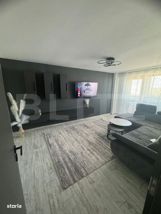 Apartament 3 camere, etaj 10, complet mobilat si utilat, zona Mobila