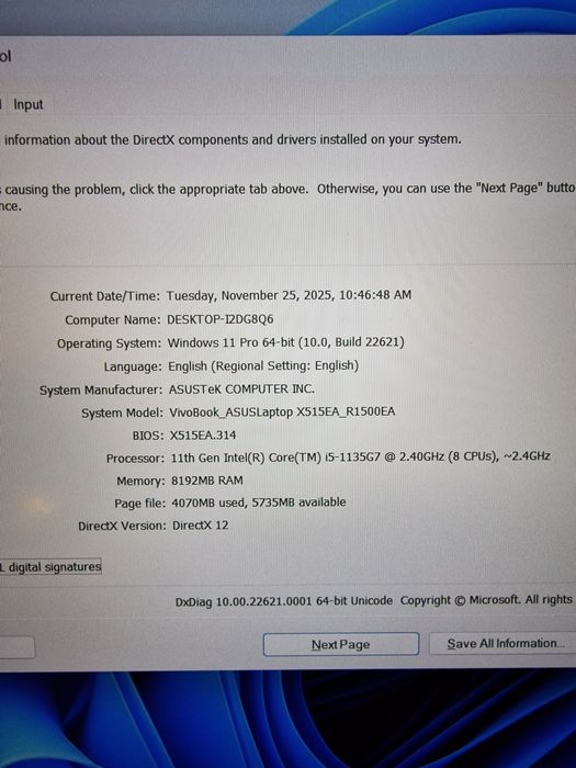 Laptop Asus Vivobook R1500e