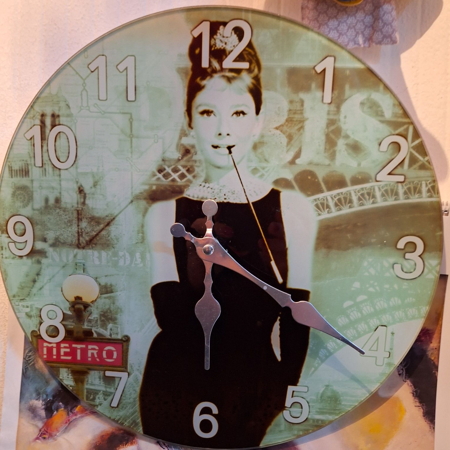 Ceas sticla vintage! Audrey Hepburn!