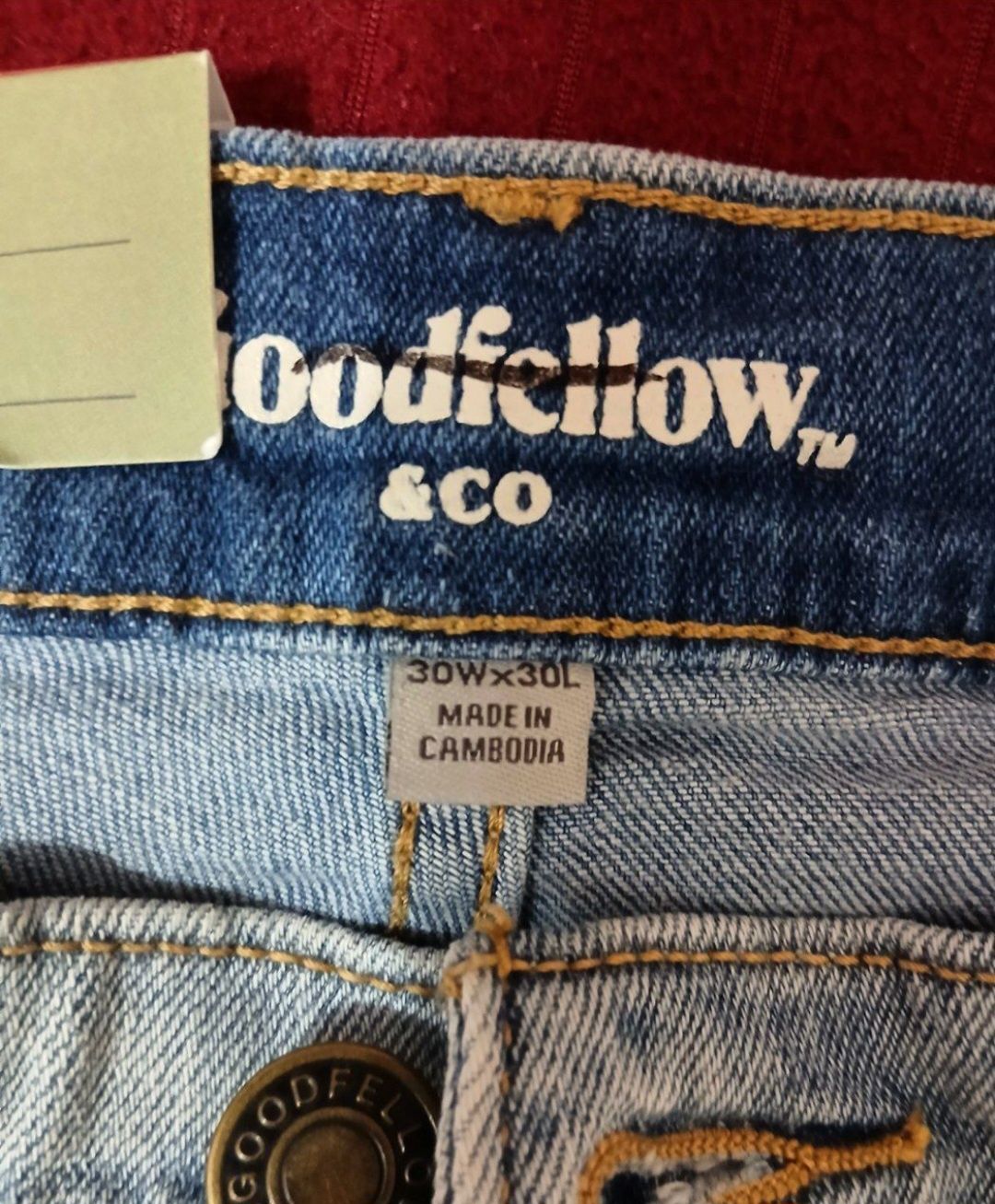 Из США , мужские джинсы бренда  Goodfellow & Co Slim Fit