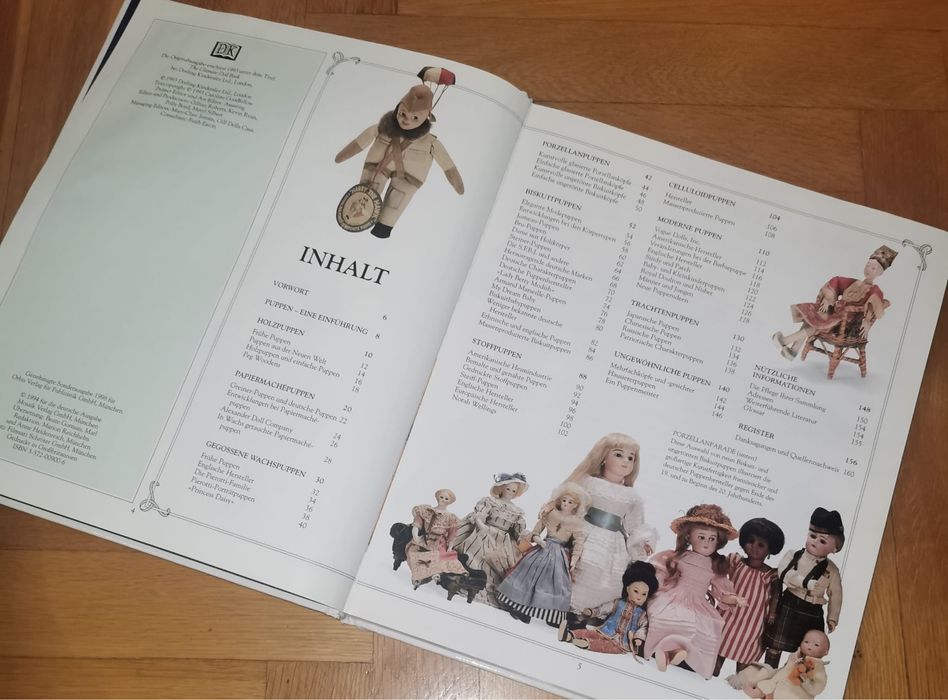 Антикварна книга за куклите от Каролайн Гудфелоу 1993 г твърди корици
