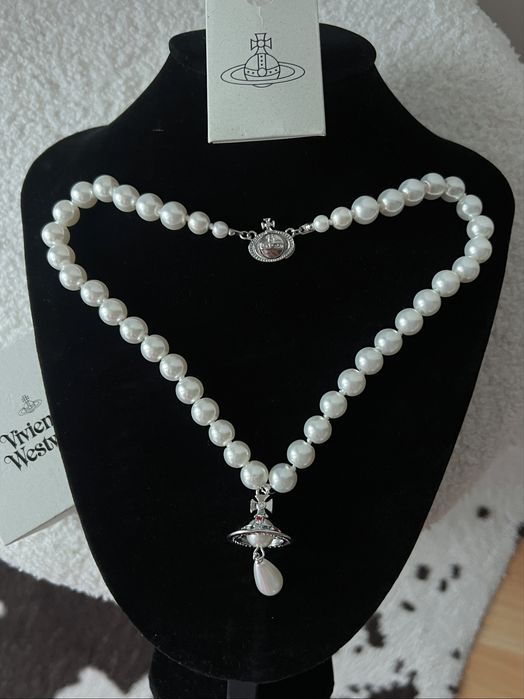 Vivienne Westwood drop orb necklace