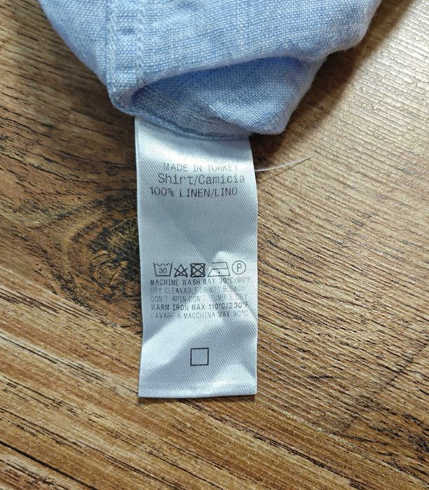 Ermenegildo Zegna 100% Ленена мъжка риза размер М