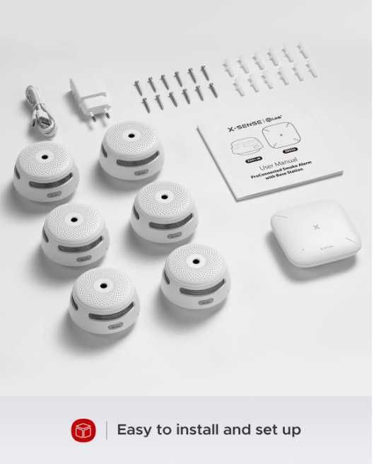 Интелигентен детектор за дим Wi-Fi, приложение X-Sense, FS61