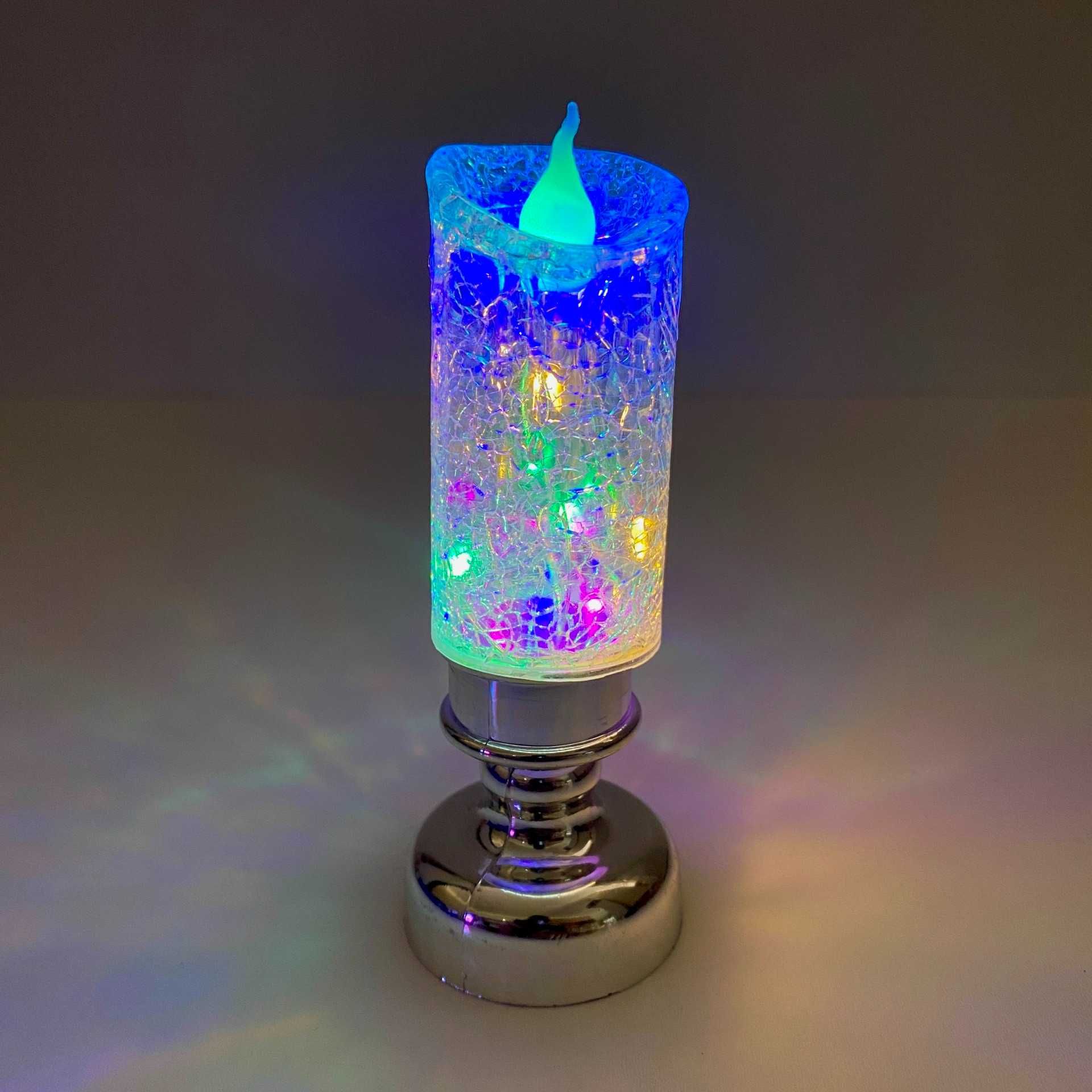 Комплект от 5 броя Коледни Декоративни LED Свещи ,многоцветни светлини