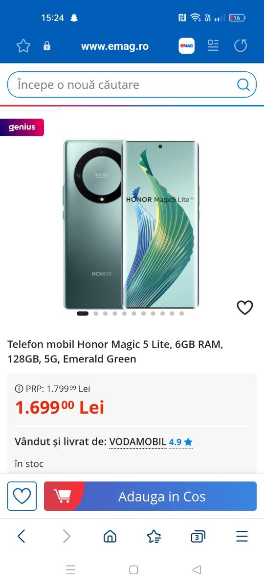 Honor magic lite 5g