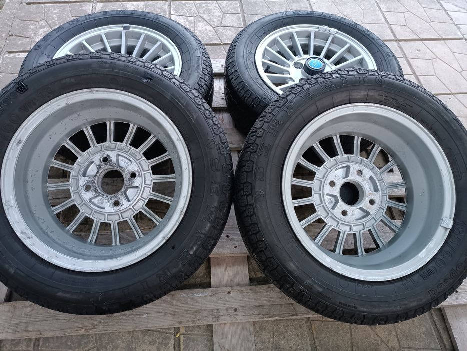 Ретро джанти 13ки 4х100 + гуми 185/60/13 Semperit