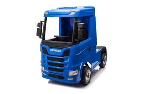 CAMION ELECTRIC ( TIR ) pentru copii, Scania 500R Blue, roti EVA