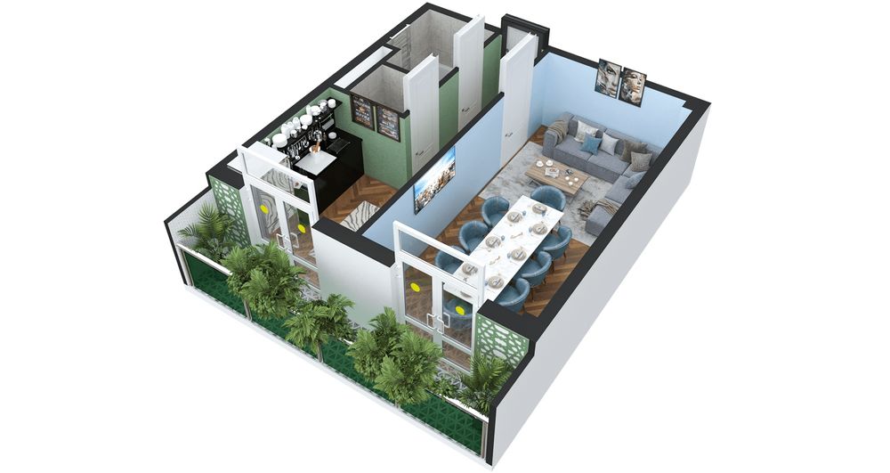 Квартира 1+1 ком. ХонСарой , куйлюк-2, метро Матонат