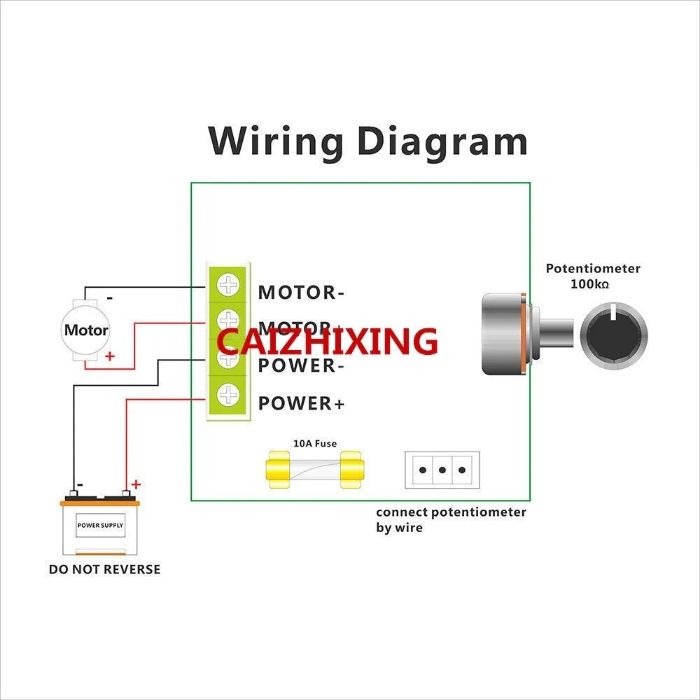 Регулатор на обороти PWM за постояннотоков двигател до 10A 12V 24V 40V