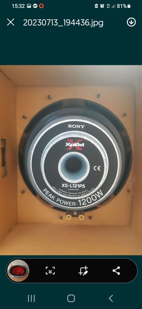 Subwoofer Sony Xplod